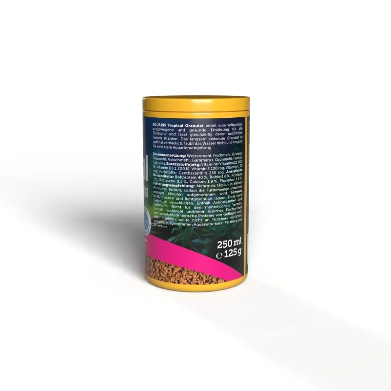 AQUARIS Tropical Granulat Zierfischfutter 125 g Farbe