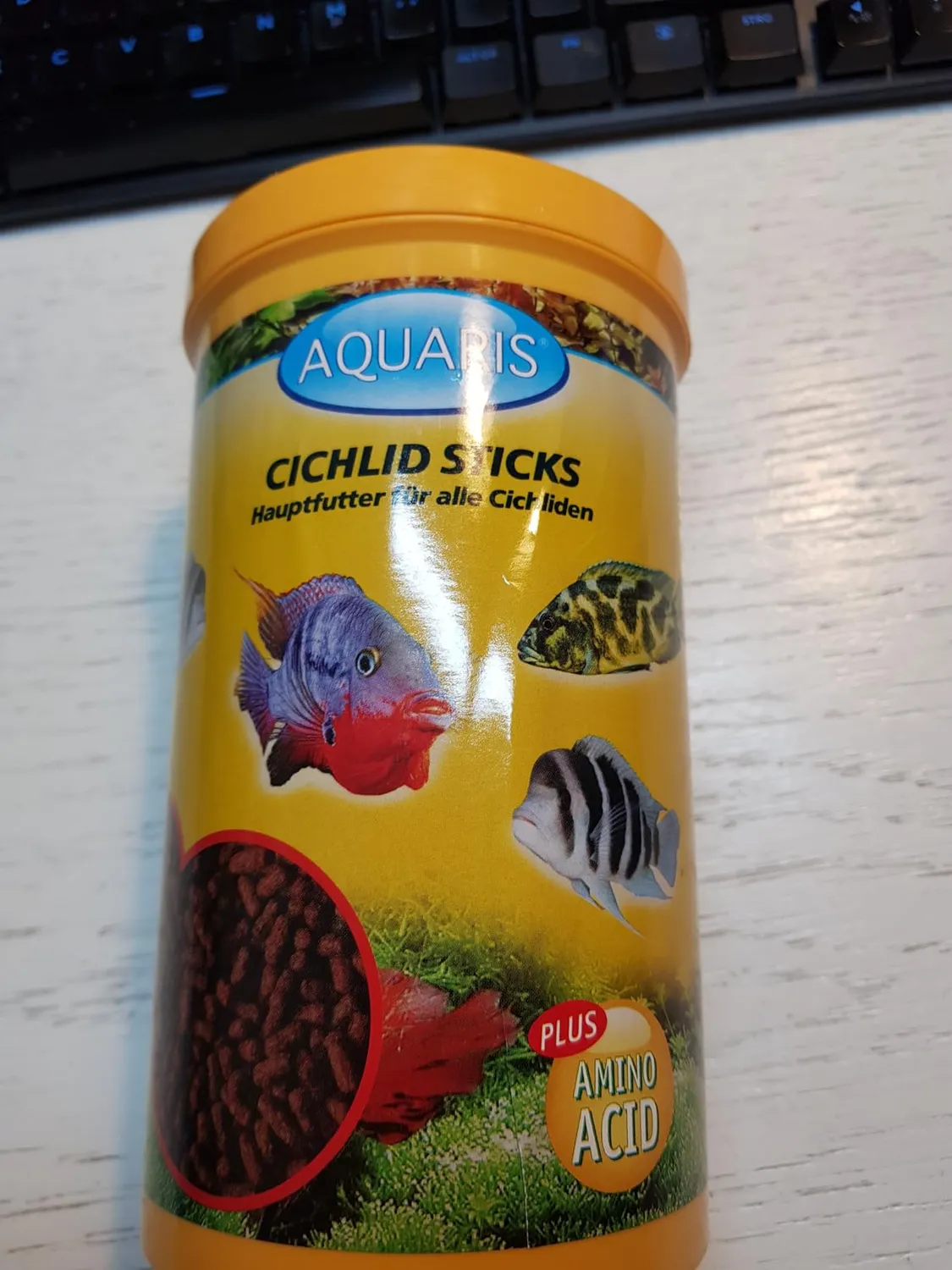 AQUARIS Cichlid Sticks Cichlidenfutter 125 g natürlich