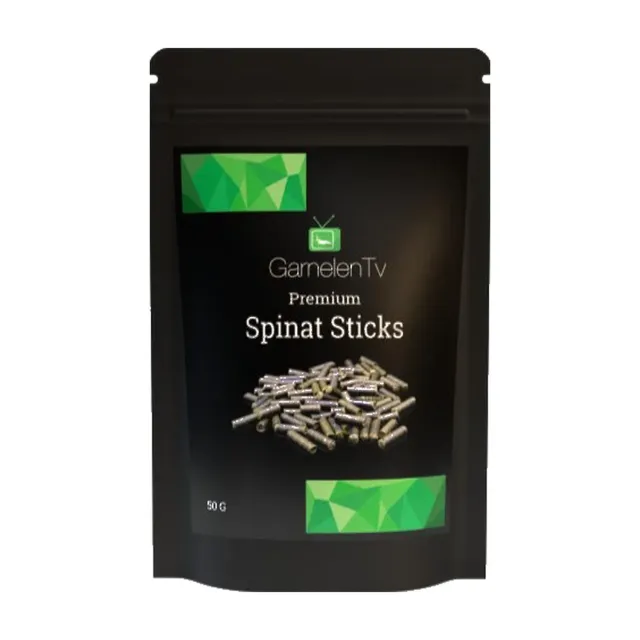 GarnelenTv Spinat Sticks Garnelenfutter 50 g 100% Spinat