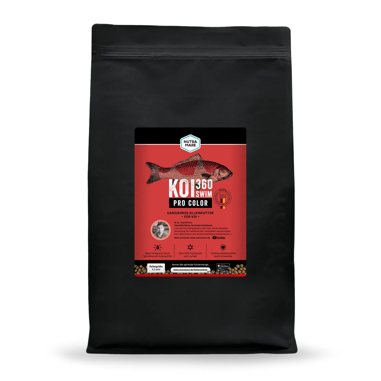 Nutramare Koi360 Pro Color Swim Koifutter Farbbrillanz