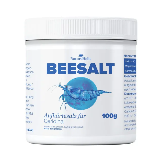 NatureHolic Beesalt Caridina Aufhärtesalz 250 g chloridreduziert