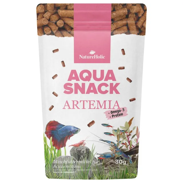 NatureHolic AquaSnack Artemia Sticks Garnelenfutter 30g proteinreich