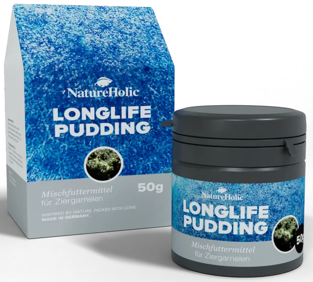 NatureHolic Longlife Pudding Garnelenfutter 50ml Haftfutter