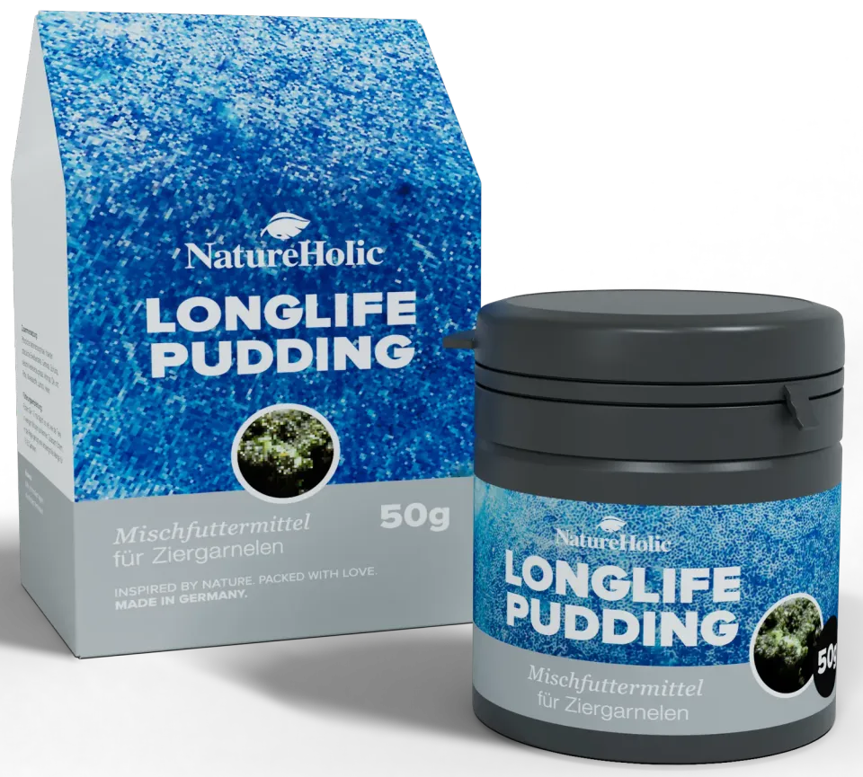NatureHolic Longlife Pudding Garnelenfutter 50ml Haftfutter