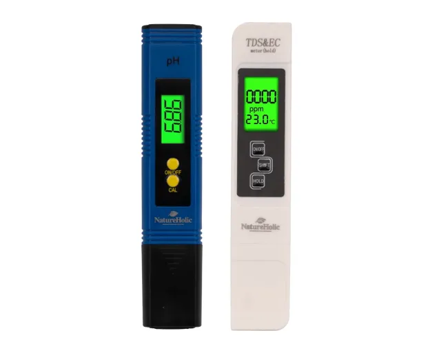 NatureHolic 4-in-1 pH Messgerät Wassertest digital Set