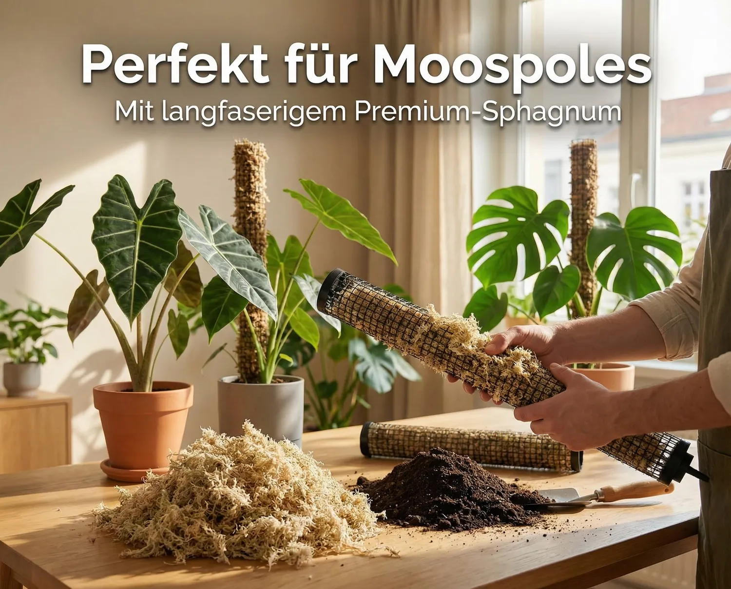 NatureHolic JungleMoss Sphagnum Moos 1 Liter langfaserig