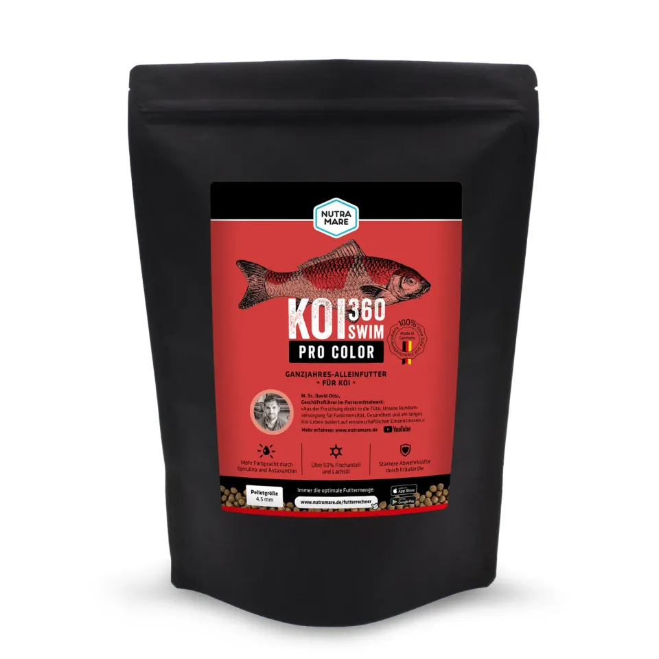 Nutramare Koi360 Pro Color Swim Koifutter Farbbrillanz