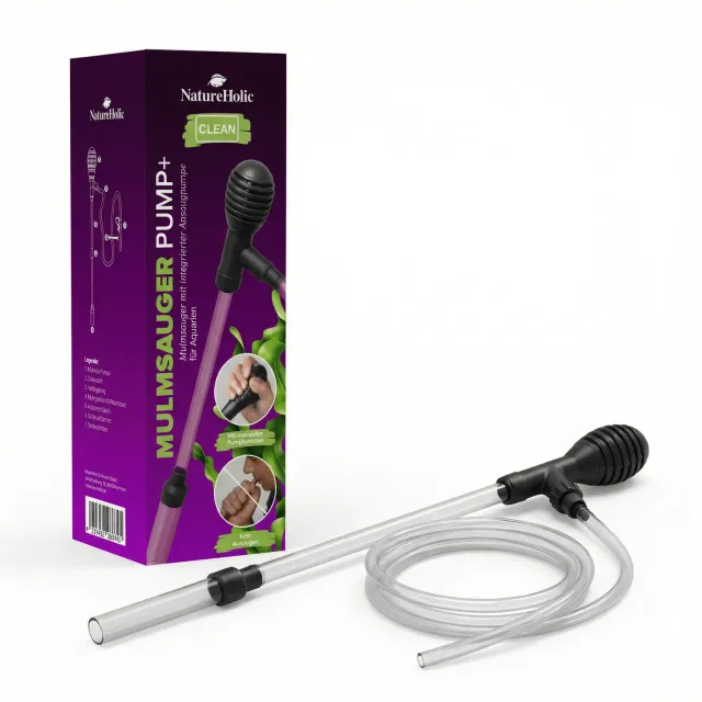 NatureHolic Mulmsauger Pump+ Kiesreiniger Aquarium bis 60 cm