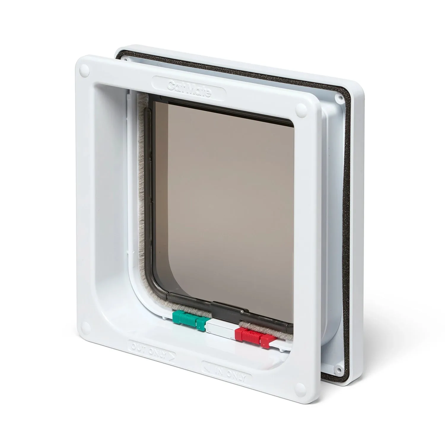 Closer Pets Cat Mate 235 Katzenklappe 4-Wege bis 50 mm Weiß
