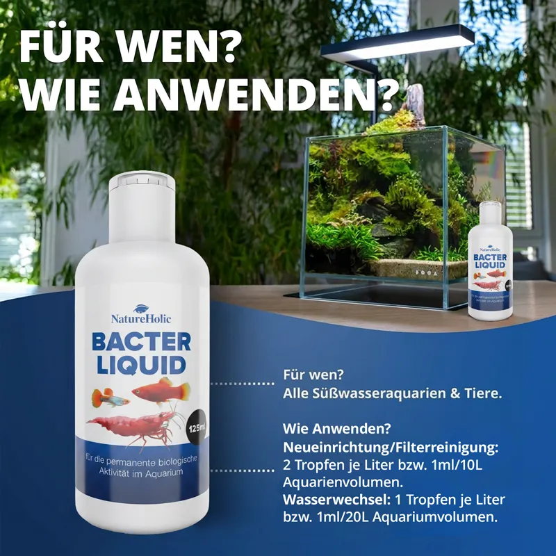 NatureHolic Bacter Liquid Filterstarterbakterien 125 ml flüssig