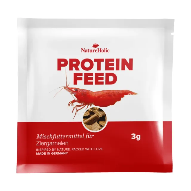 NatureHolic Proteinfeed Garnelenfutter Probe Protein 30g Insekten