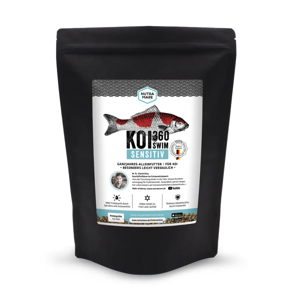 Nutramare Koi360 Sensitiv Swim Koifutter 1,2 kg schwimmend