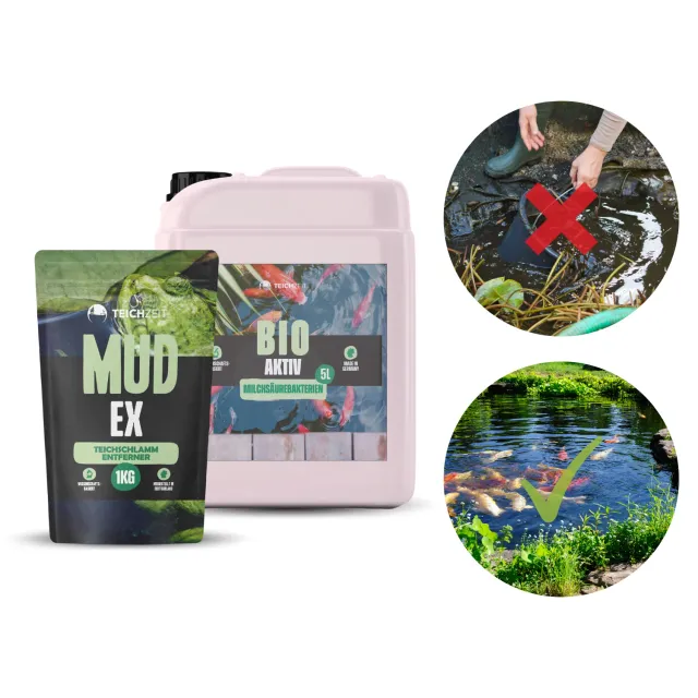 NatureHolic Teichzeit MudEx Bio-Aktiv Teichpflege-Set