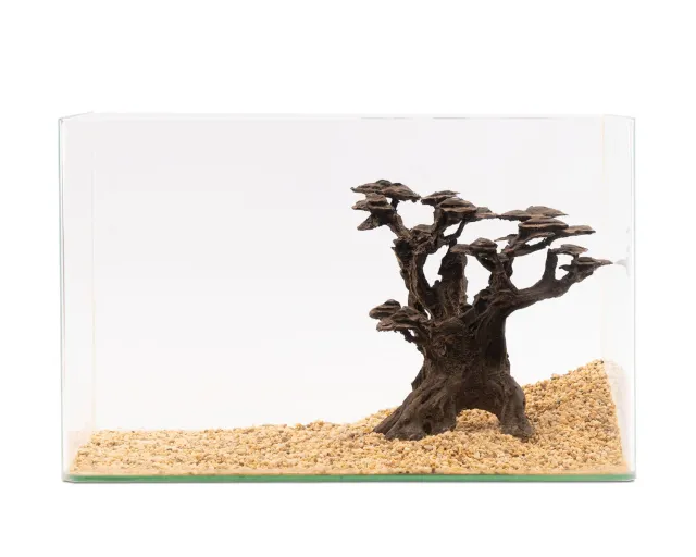 NatureHolic Stone Bonsai Mokuishi Aquariendeko Polyresin Baum