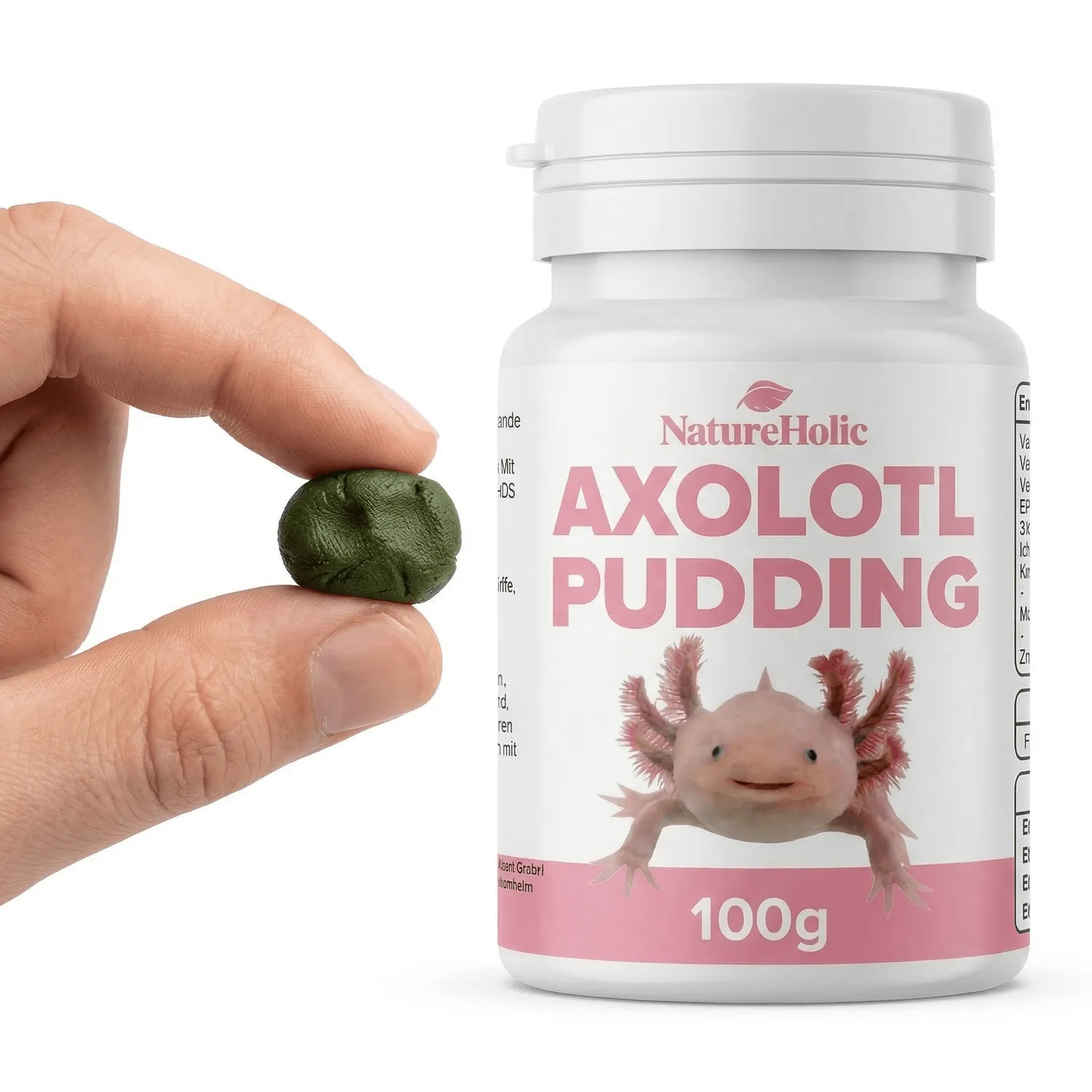 NatureHolic Axolotl Pudding Futterpaste formbar Protein