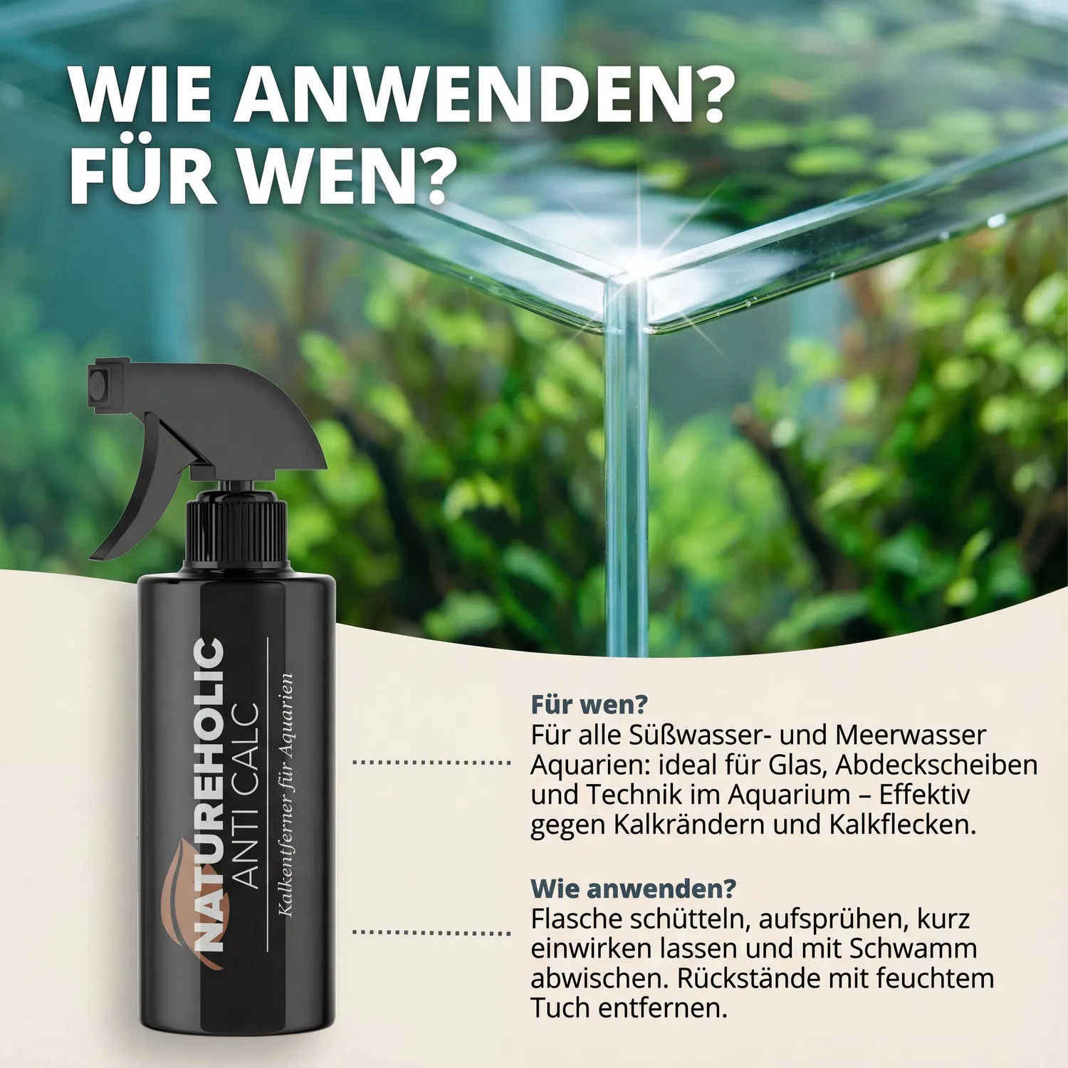NatureHolic CleanLine Kalkreiniger Aquarium 250ml