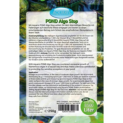 AQUARIS Pond Algo Stop Fadenalgenvernichter 250 g chemiefrei