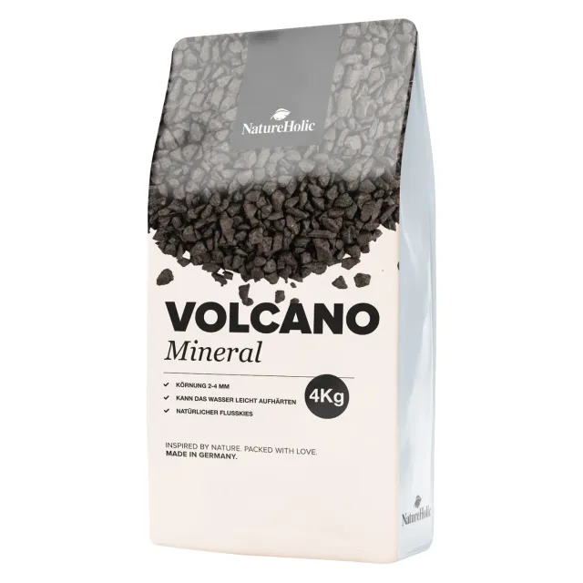 NatureHolic Volcano Dark Mineral Bodengrund 4 kg schwarz