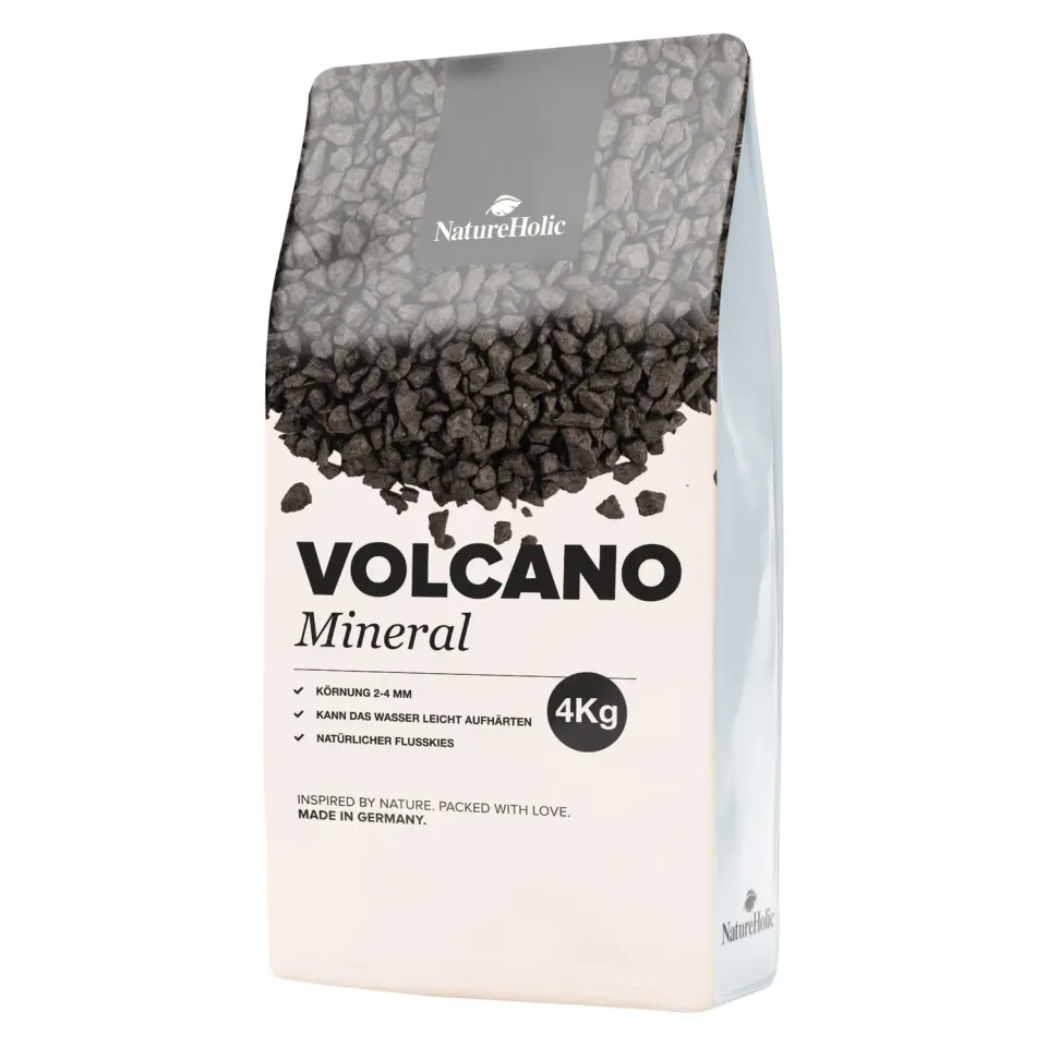 NatureHolic Volcano Dark Mineral Bodengrund 4 kg schwarz