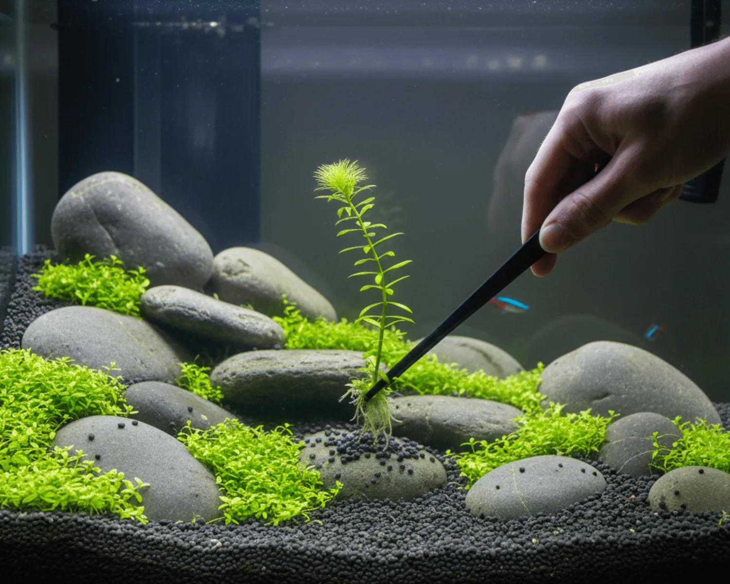 NatureHolic Einpflanzhilfe Pinzette Aquarium 27cm Edelstahl