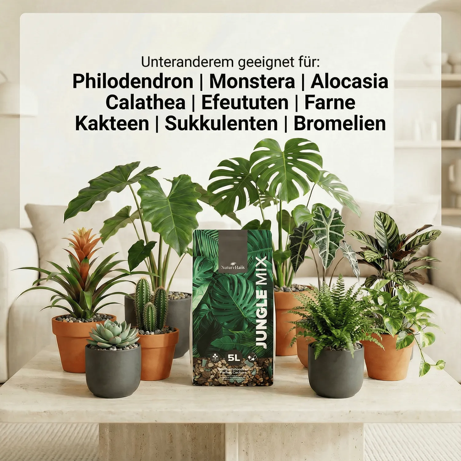 NatureHolic Jungle Mix Pflanzsubstrat mineralisch 5 Liter
