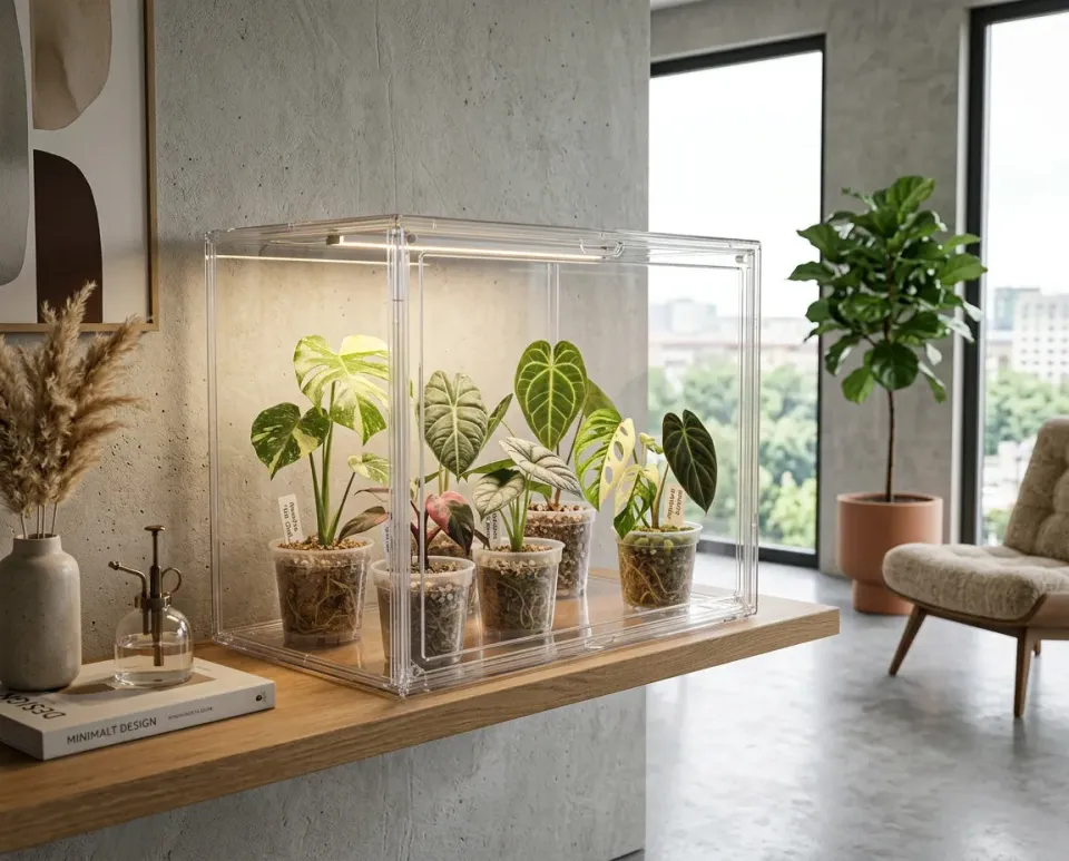 NatureHolic JungleBox Nano Mini-Gewächshaus Acryl stapelbar