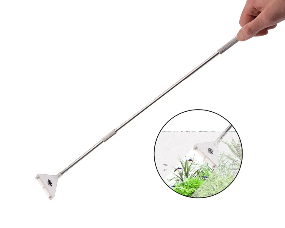 NatureHolic AlgaeScraper 46-64cm Scheibenreiniger silber mit Klinge