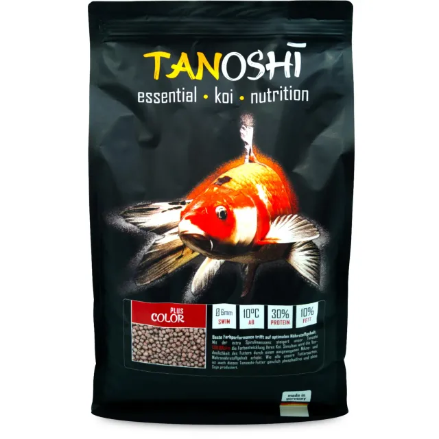 Tanoshi Color Plus Koifutter 5 kg 6 mm Spirulina Farbe