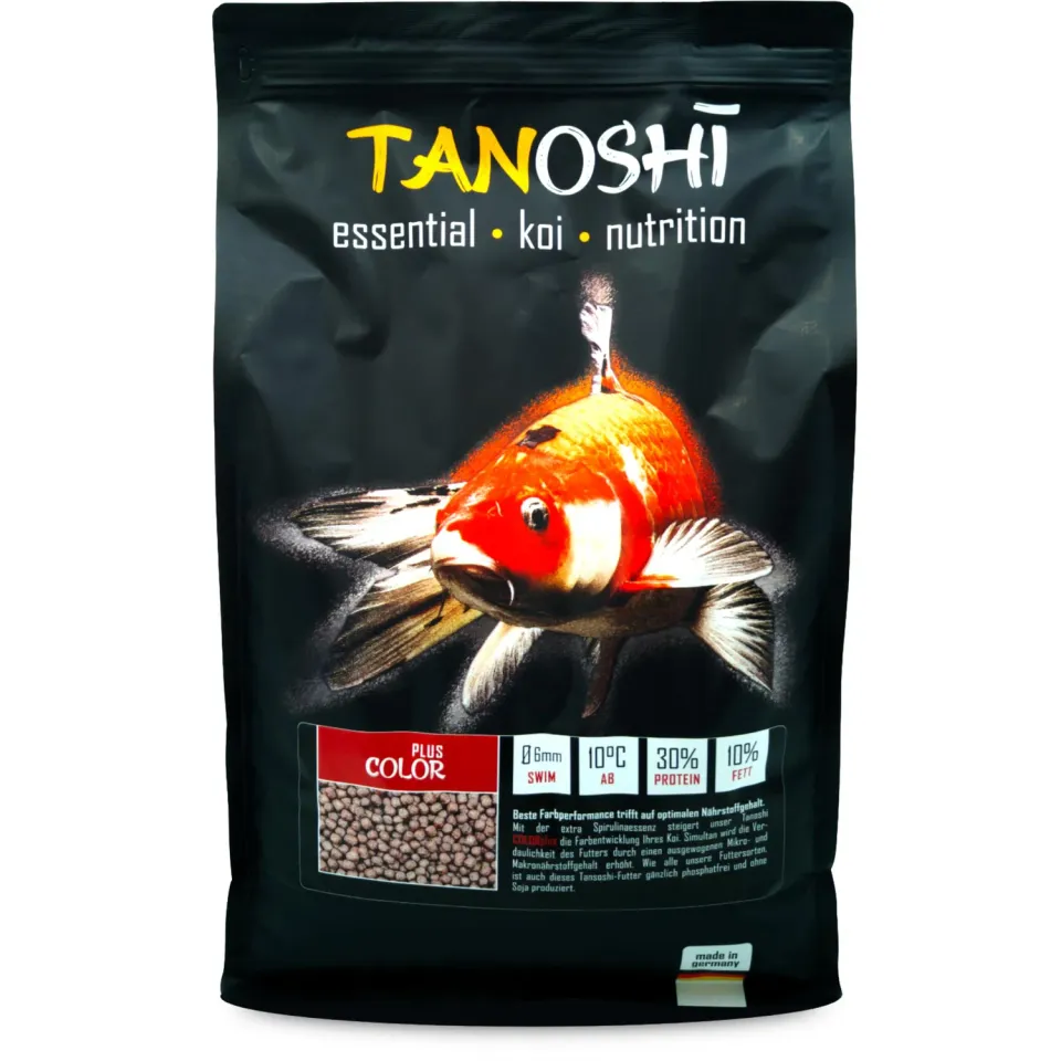 Tanoshi Color Plus Koifutter 5 kg 6 mm Spirulina Farbe