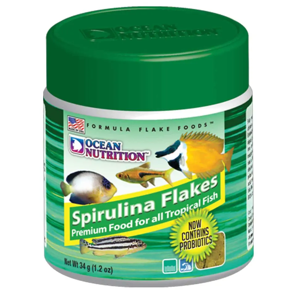 Ocean Nutrition Spirulina Flakes Flockenfutter Probiotik