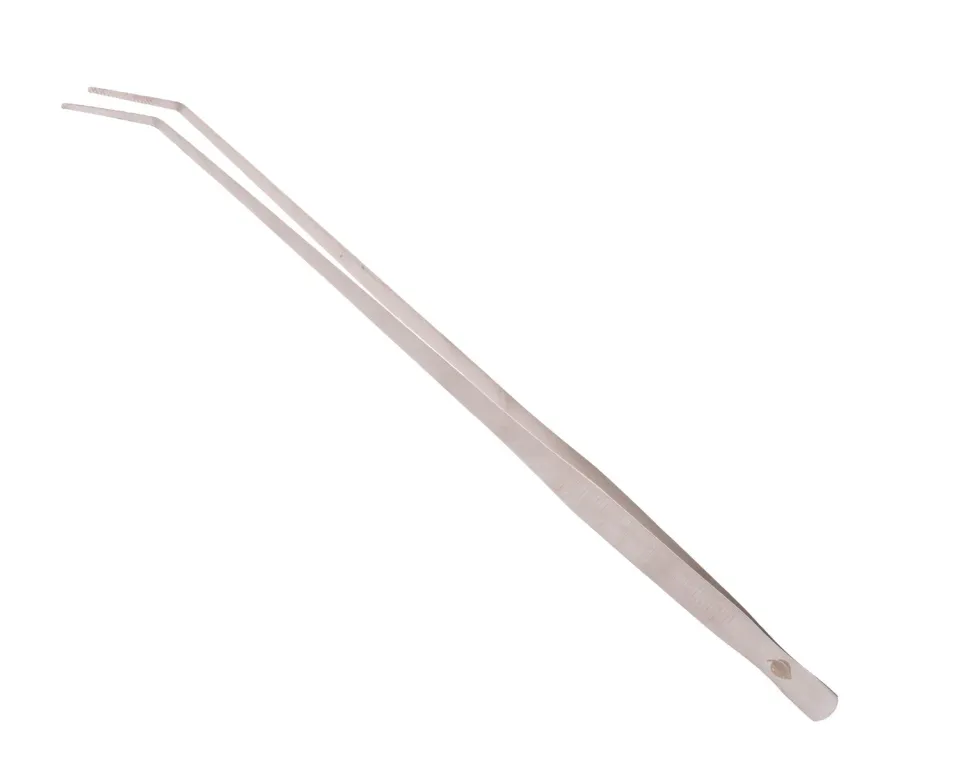 NatureHolic ScapingTweezers curved Pinzette silber 48cm