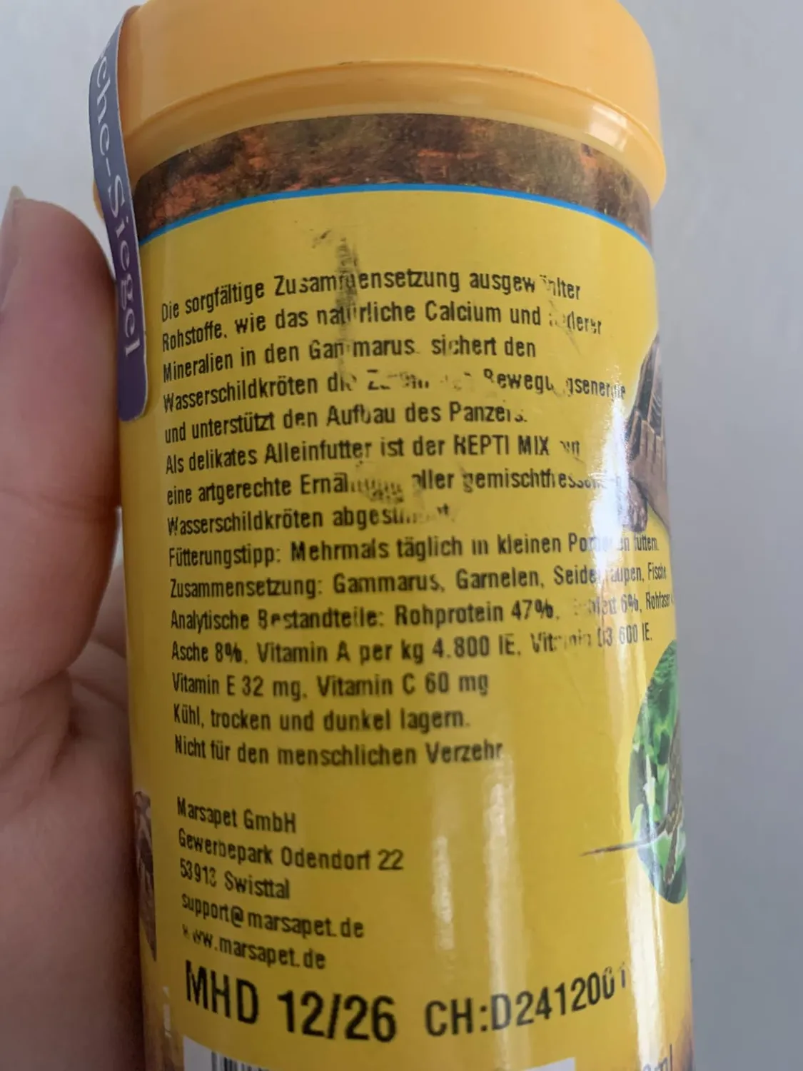 AQUARIS Repti Mix Schildkrötenfutter 55 g mit Gammarus