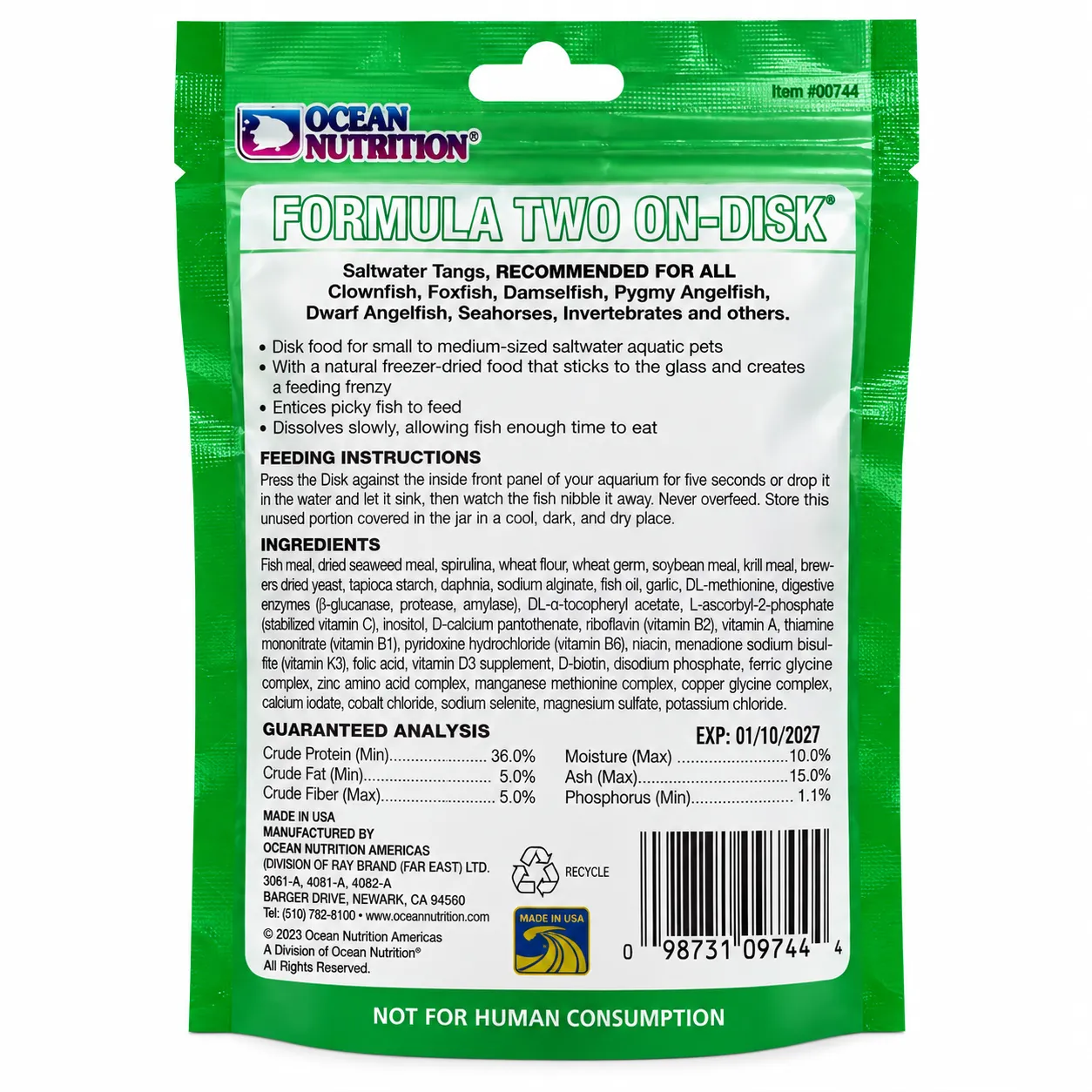 Ocean Nutrition Formula Two ON-Disk Disk-Futter 10 mm