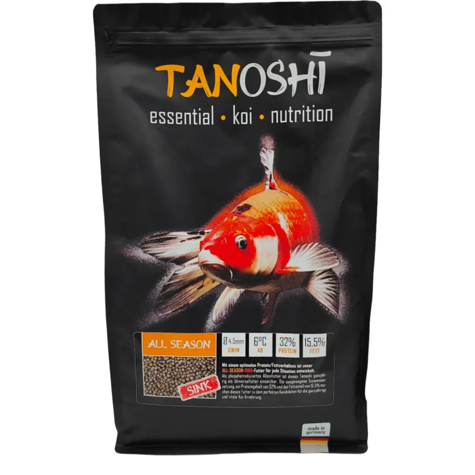 Tanoshi All Season Sink Koifutter 5 kg 4,5 mm sinkend