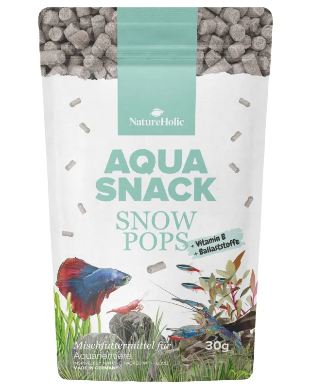 NatureHolic AquaSnack Snow Pops Garnelenfutter ballaststoffreich