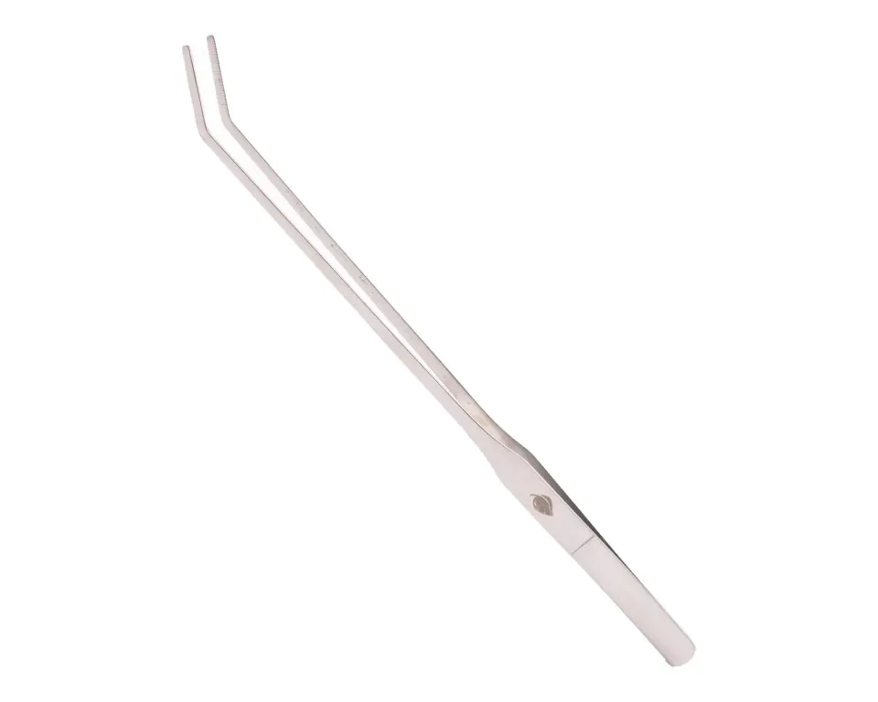 NatureHolic Scaping Tweezers curved Pflanzenpinzette 27 cm silber