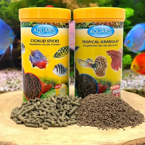 AQUARIS Tropical Granulat Zierfischfutter 125 g Farbe