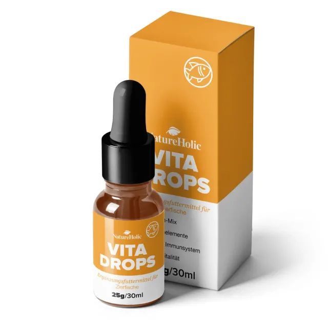 NatureHolic Vita Drops Fish Fischfutter-Zusatz 30ml Vitamine