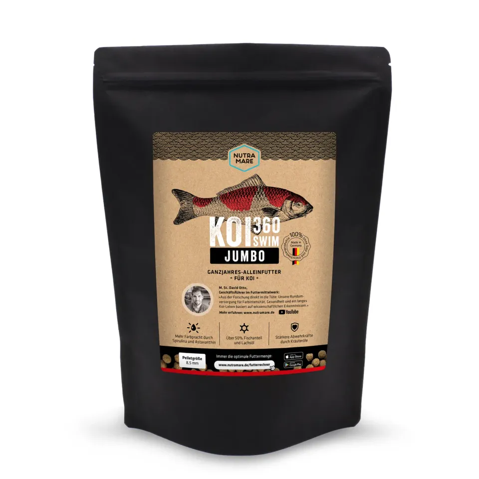 Nutramare Koi360 Jumbo Swim Koifutter 8 mm Schwimmfutter
