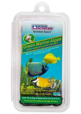Ocean Nutrition Green Marine Algae Algenblätter Knoblauch
