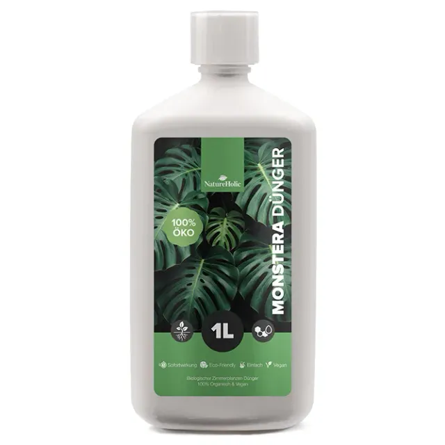 NatureHolic Monstera Flüssigdünger 1000ml Zimmerpflanzendünger vegan