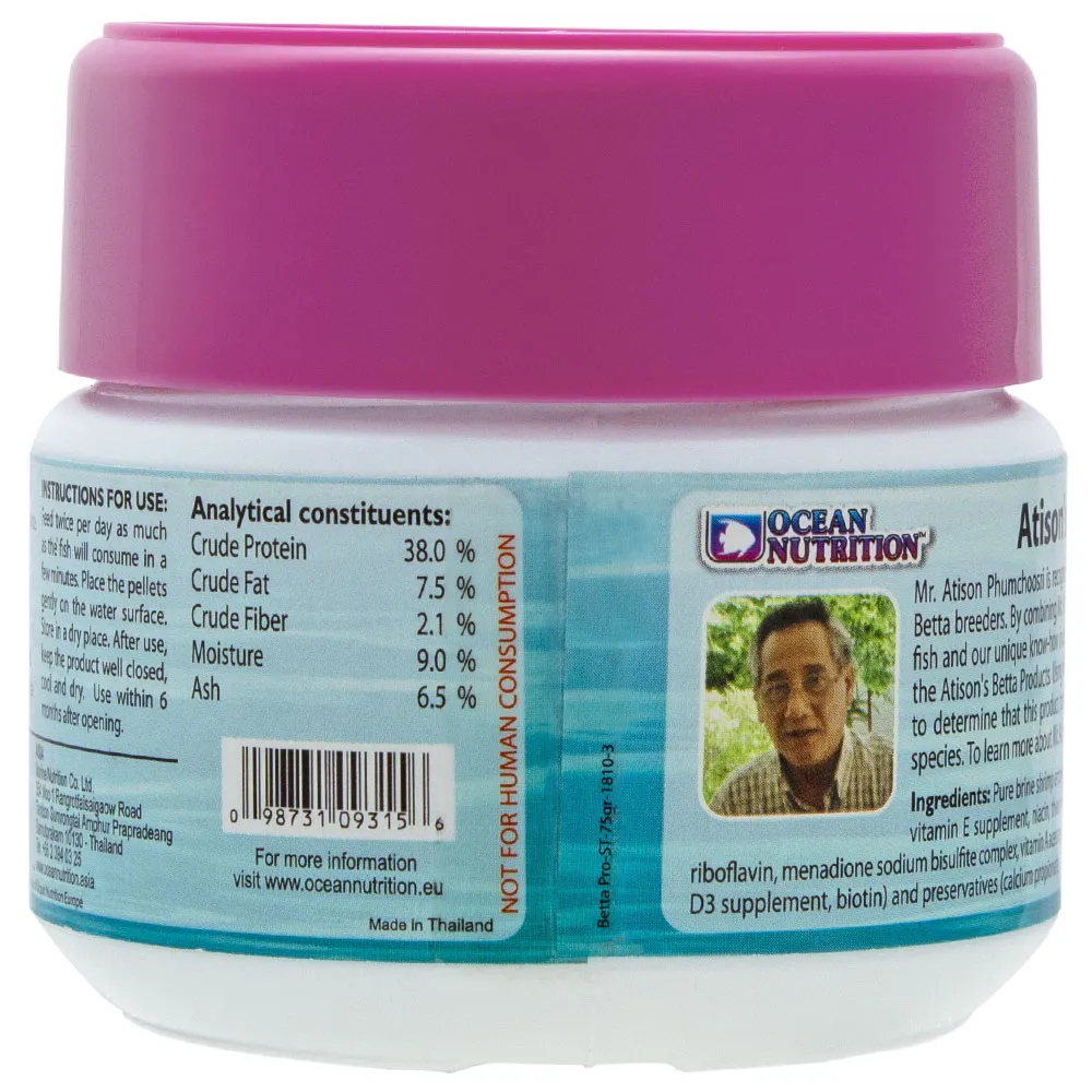 Ocean Nutrition Atison's Betta PRO Pelletfutter Kampffisch
