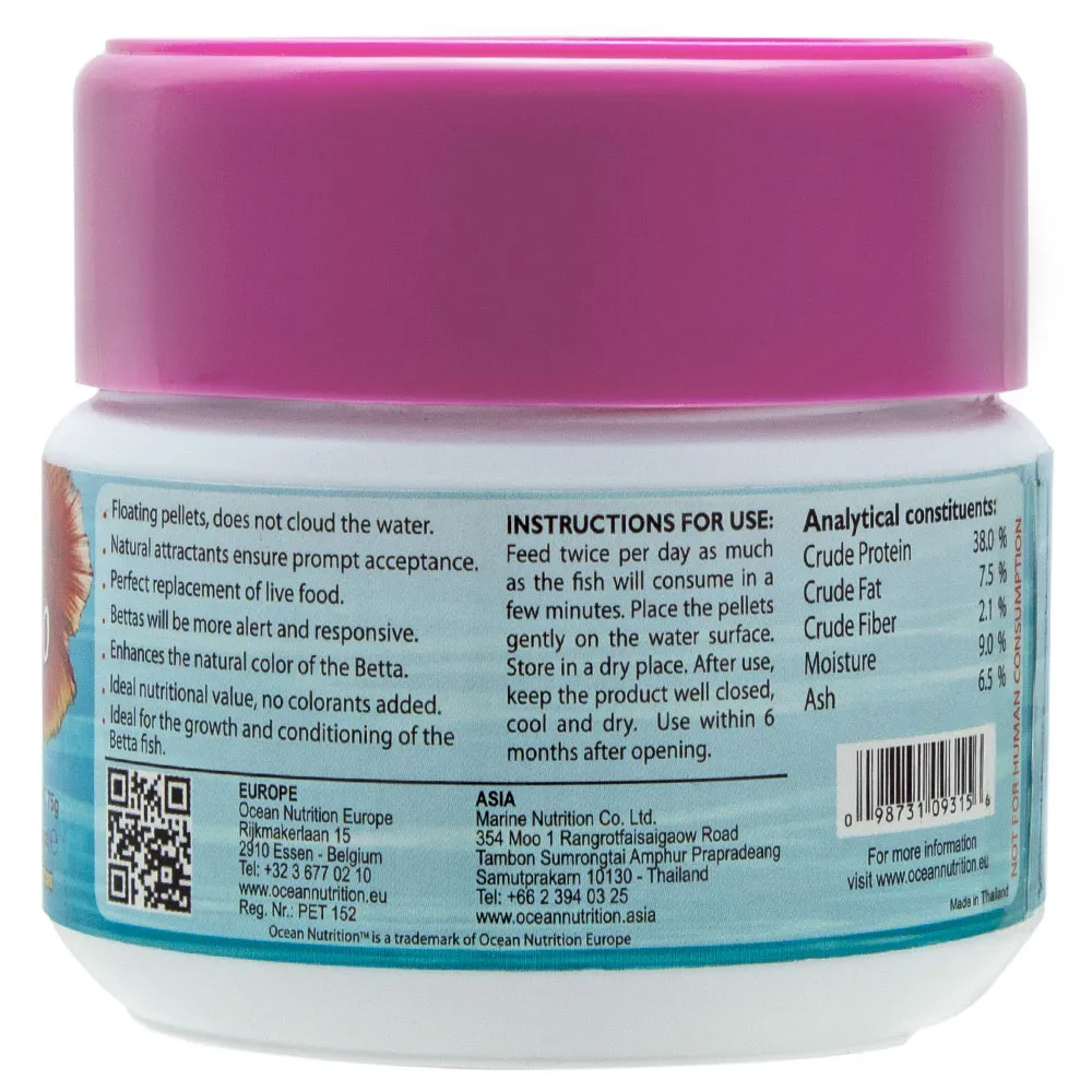 Ocean Nutrition Atison's Betta PRO Pelletfutter Kampffisch