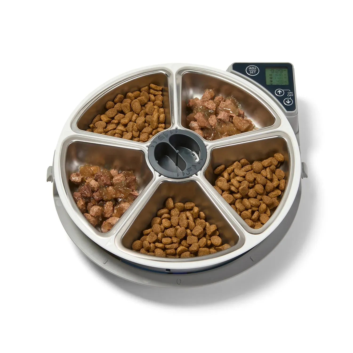 Closer Pets Cat Mate C500 Futterautomat 5x330g Edelstahl grau