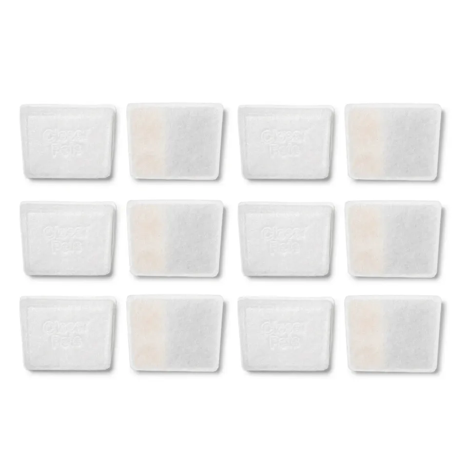 Closer Pets Cat Mate Keramik-Trinkbrunnen Ersatzfilter 12er-Pack kalkarm