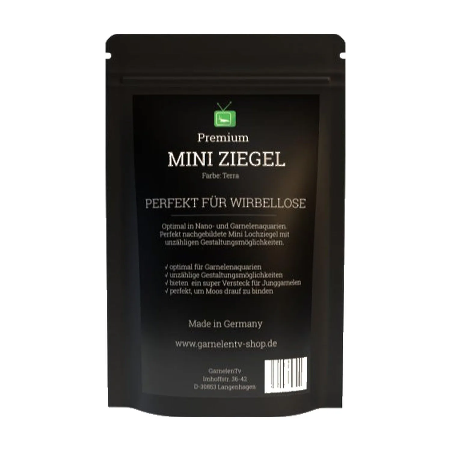 GarnelenTv Premium Mini Ziegel Terra Deko 8 Stück Versteck