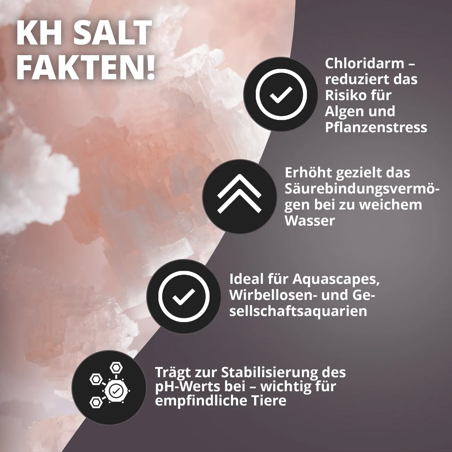 NatureHolic KH Salt Aufhärtesalz 500 g chloridreduziert