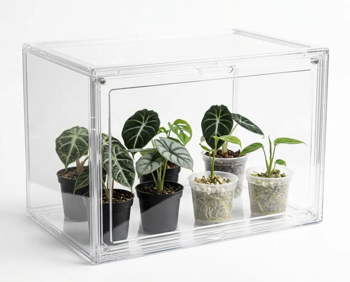 NatureHolic JungleBox Nano Mini-Gewächshaus Acryl stapelbar