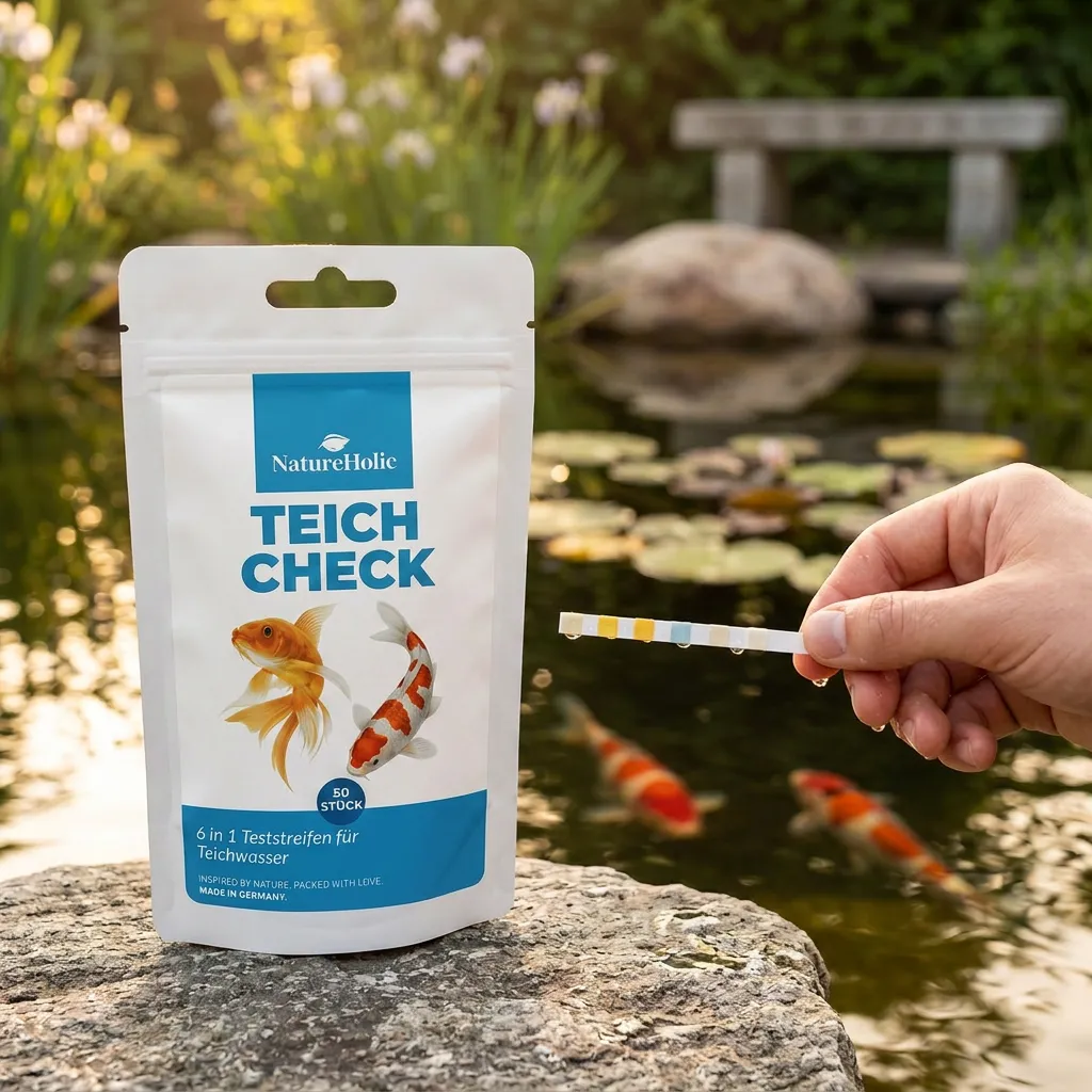 NatureHolic Teich Check 6-in-1 Wassertest Teststreifen Gartenteich