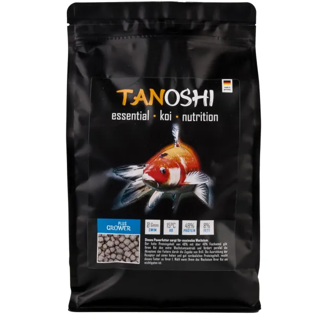 Tanoshi Grower Plus Koifutter 1,2 kg 6mm Wachstum